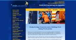 Desktop Screenshot of mb-events.co.uk